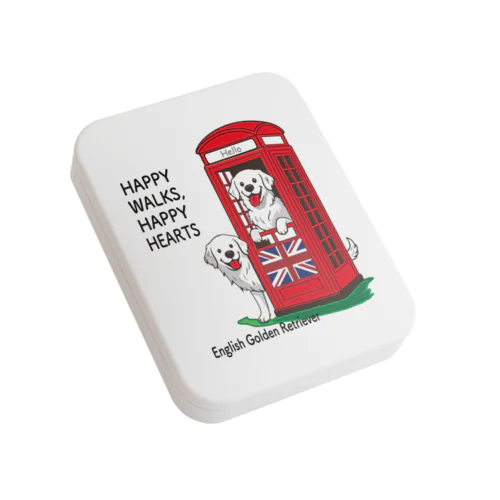 英国ゴールデン⑦ロンドン電話BOXシリーズ（缶バッチ等小物系） Flat Tin Case
