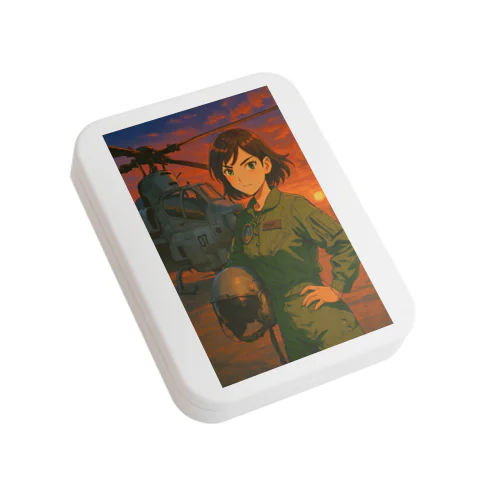 AH-1Z女性パイロット Flat Tin Case