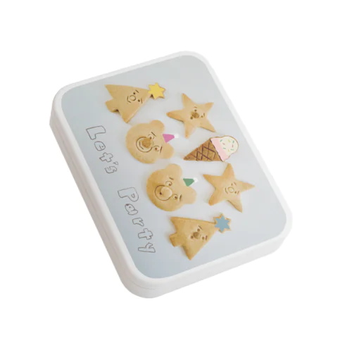 クッキーパーティーをはじめよう Flat Tin Case
