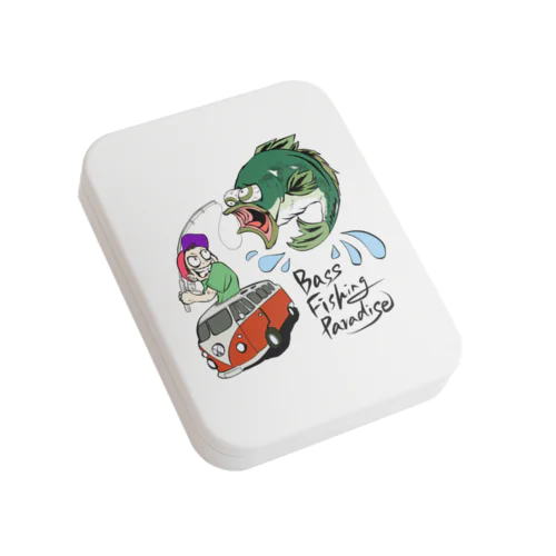 bass　fishing　paradise Flat Tin Case
