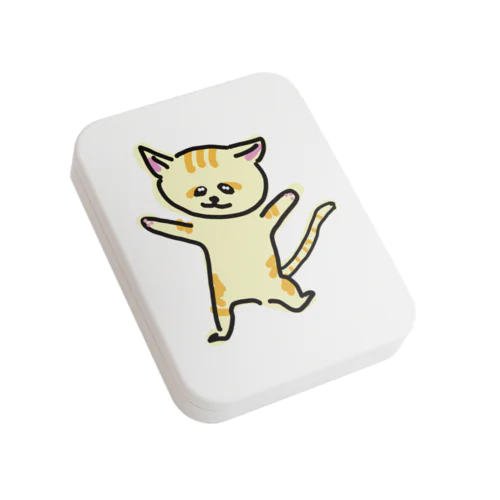 踊るスナネコ Flat Tin Case