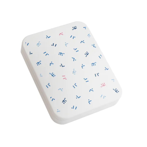 ペ・パ・ボ柄 Flat Tin Case