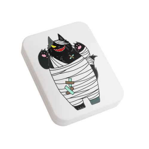 ハロウィンくろねこ Flat Tin Case