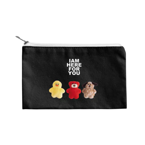 3匹(濃い色用2) Flat Pouch