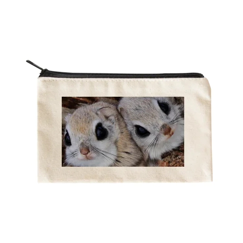 【#エゾモモンガ】可愛いだけじゃない Flat Pouch