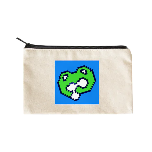 おとくケロ【ドット絵】 Flat Pouch