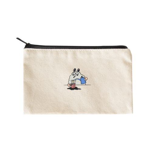 コーヒーをこぼすサム Flat Pouch