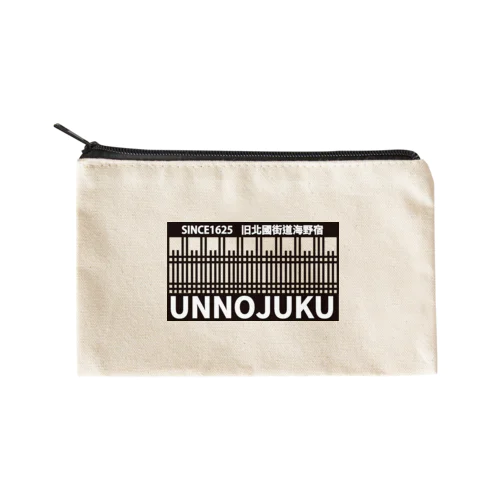UNNOJUKU海野宿　とっても運がいいグッズです Flat Pouch