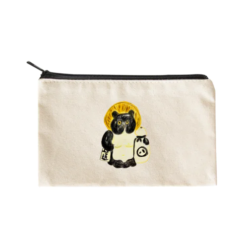 たぬき Flat Pouch