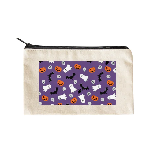 おばけパーティー風呂敷　≪mayumi作≫ Flat Pouch