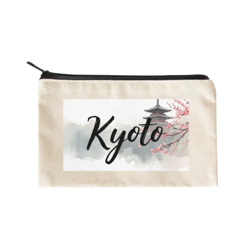 京都の魅力　観光体験 Flat Pouch