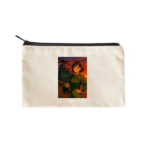 AH-1Z女性パイロット Flat Pouch