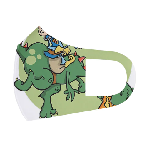 ドラゴン騎士のイラストグッズ Face Mask