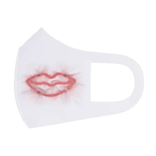 唇のネオンサイン Face Mask