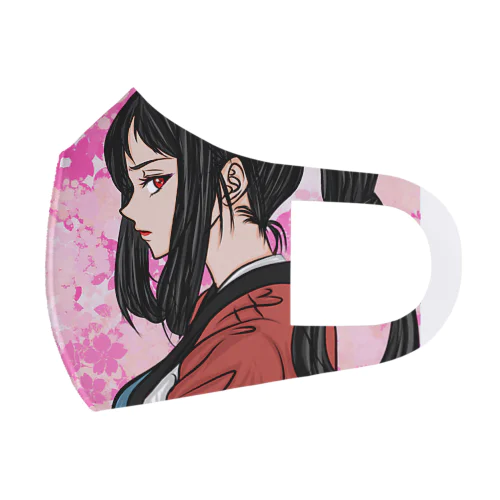 どこかで見たような侍女子です。(=^・^=) Face Mask