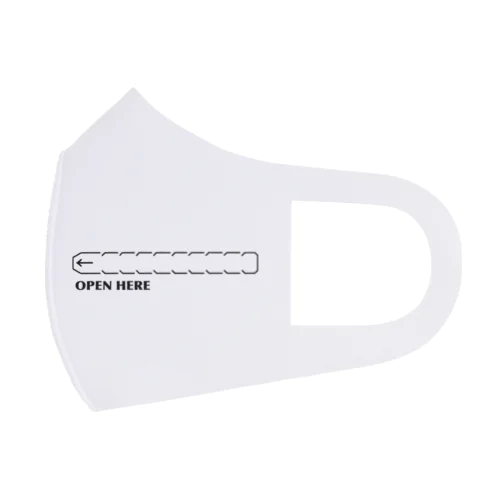 ここから開けてください Face Mask