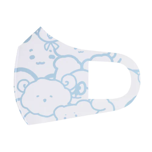 もこもこ生き物 Face Mask