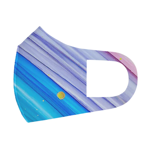 ✶レインボーストライプアート✶ Face Mask