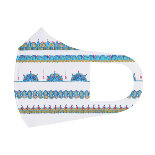 ナマステ刺繍 ✺ ホワイト Face Mask