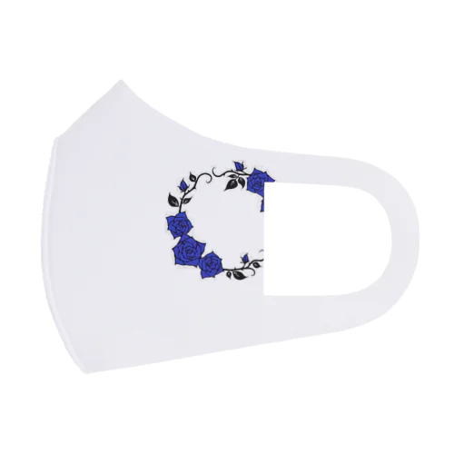 Blue Rose Face Mask