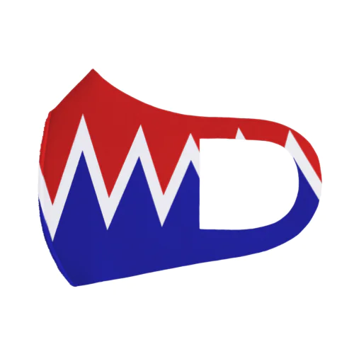 キバ_バリバリ（ レッド × ブルー ） Face Mask