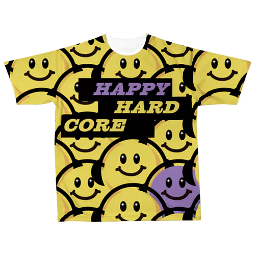 HAPPY HARDCORE Tシャツ All-Over Print T-Shirt