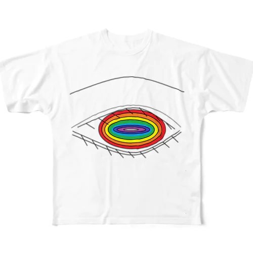 rainbow eye All-Over Print T-Shirt