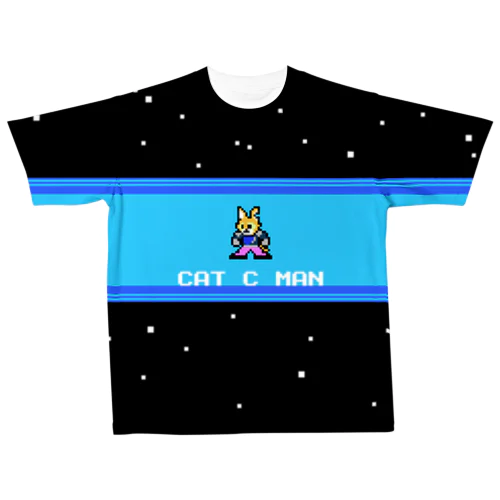 CAT C MAN STAGE All-Over Print T-Shirt