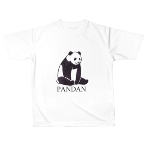 やる気のないパンダ　ロゴあり All-Over Print T-Shirt