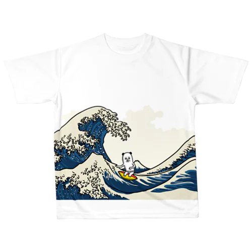 オリジナルTシャツ 波モチーフ ハンドメイド オリジナルTシャツ 波モチーフ ハンドメイド