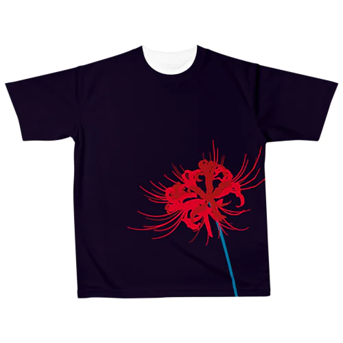 彼岸花 All-Over Print T-Shirt
