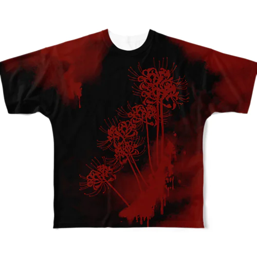 彼岸の朱殷(曼珠沙華) All-Over Print T-Shirt