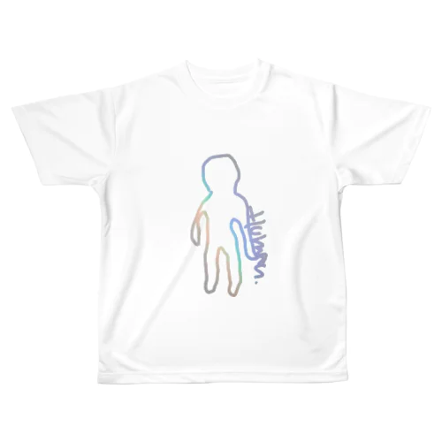 ヒト▷ Human ▷人間 All-Over Print T-Shirt