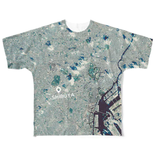 東京都 渋谷区 Tシャツ 両面 All-Over Print T-Shirt