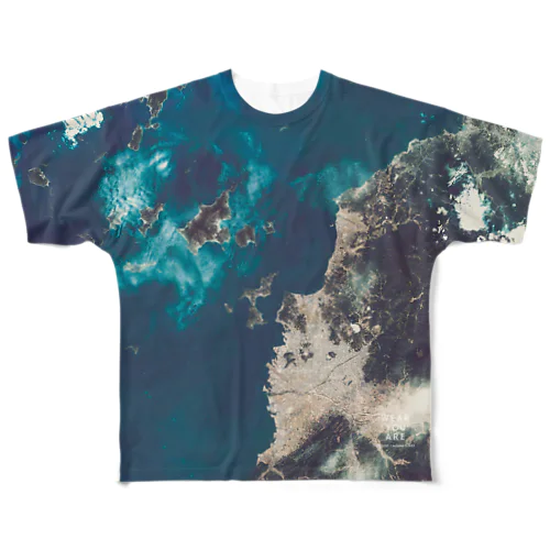 愛媛県 松山市 Tシャツ 両面 All-Over Print T-Shirt