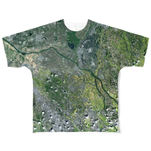 埼玉県 久喜市 Tシャツ 両面 All-Over Print T-Shirt