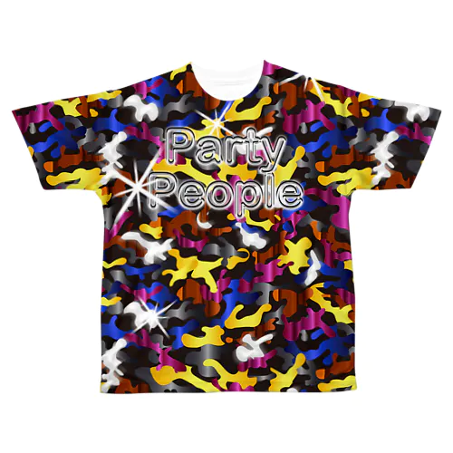 パリピ迷彩 All-Over Print T-Shirt