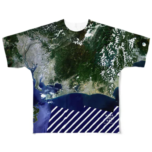 愛知県 新城市 Tシャツ 両面 All-Over Print T-Shirt