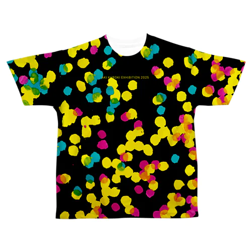 アキカラードット（黒） All-Over Print T-Shirt
