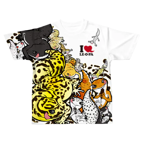 レオパ両面 All-Over Print T-Shirt