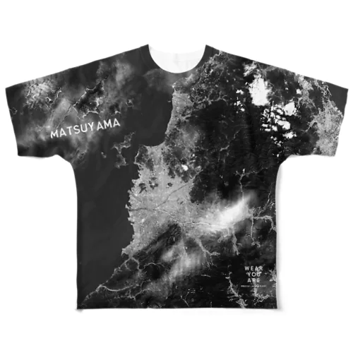 愛媛県 松山市 Tシャツ 両面 All-Over Print T-Shirt
