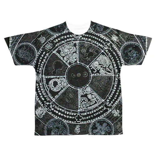 ムシズミ魔法円 All-Over Print T-Shirt
