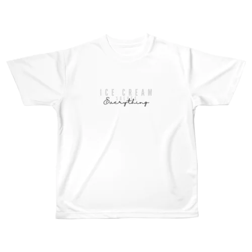 Ice Cream Solves Everything All-Over Print T-Shirt