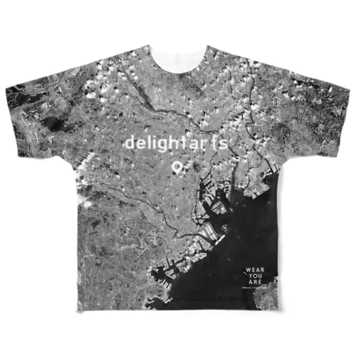 東京都 渋谷区 All-Over Print T-Shirt