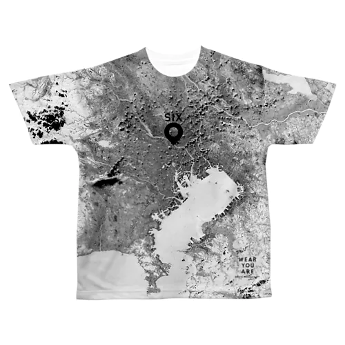 東京都 港区 All-Over Print T-Shirt
