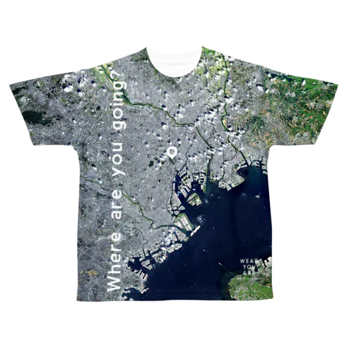 東京都 港区 All-Over Print T-Shirt