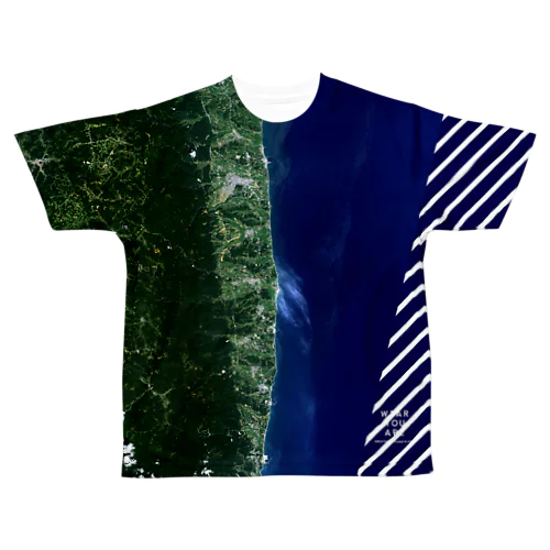 福島県 双葉郡 All-Over Print T-Shirt