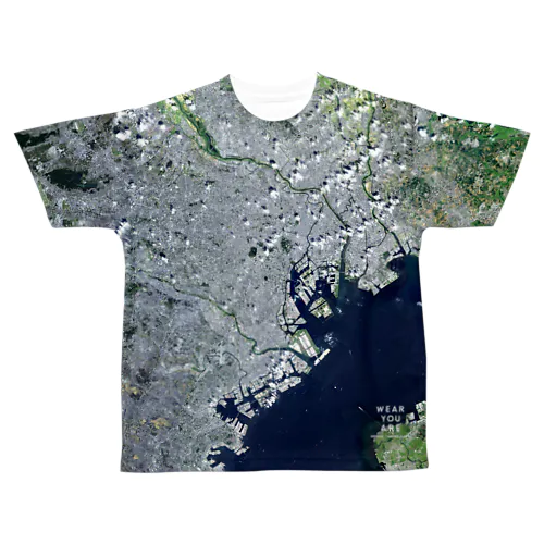 東京都 港区 All-Over Print T-Shirt