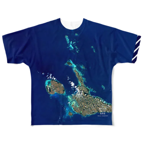 沖縄県 宮古島市 Tシャツ 両面 All-Over Print T-Shirt