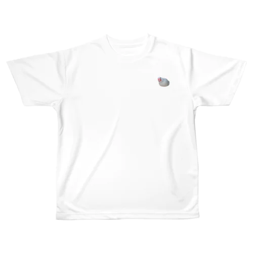 白文鳥にかくん All-Over Print T-Shirt